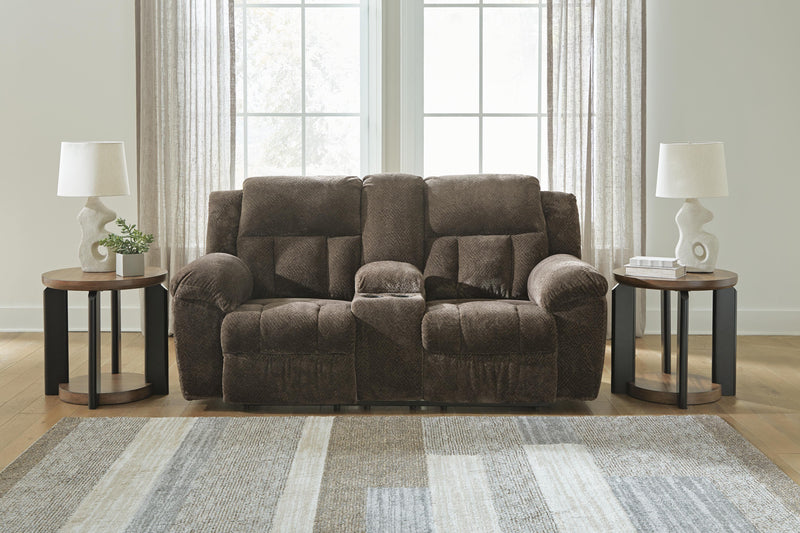 Frohn Chocolate Reclining Sofa and Loveseat - 37407U1