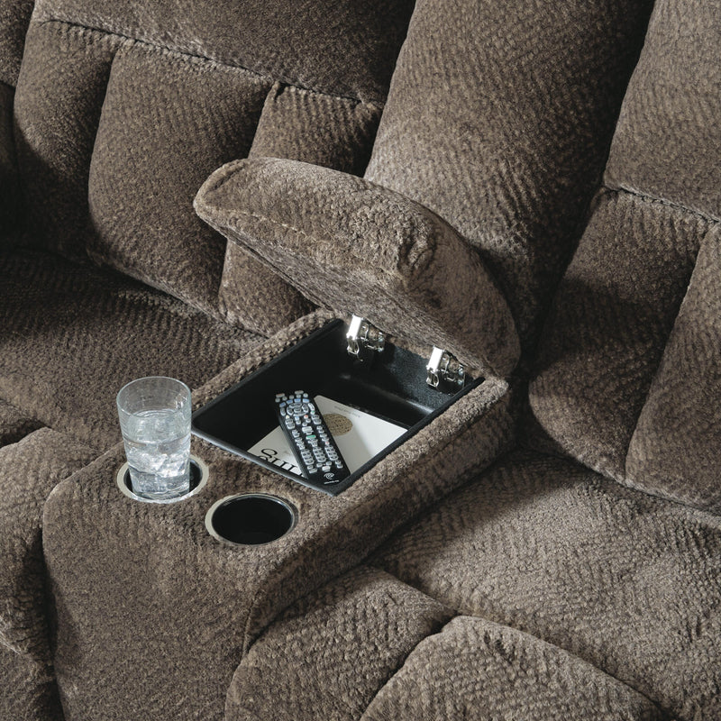 Frohn Chocolate Reclining Sofa and Loveseat - 37407U1