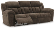 Frohn Chocolate Reclining Sofa and Loveseat - 37407U1