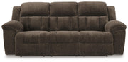 Frohn Chocolate Reclining Sofa and Recliner - 37407U2