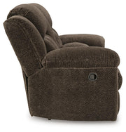 Frohn Chocolate Reclining Sofa, Loveseat and Recliner - 37407U4