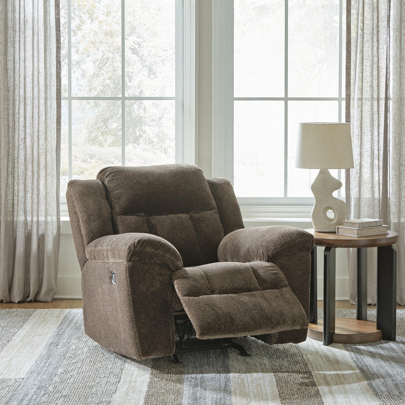 Frohn Chocolate Reclining Sofa, Loveseat and Recliner - 37407U4
