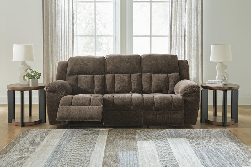 Frohn Chocolate Reclining Sofa, Loveseat and Recliner - 37407U4