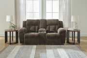 Frohn Chocolate Reclining Sofa, Loveseat and Recliner - 37407U4