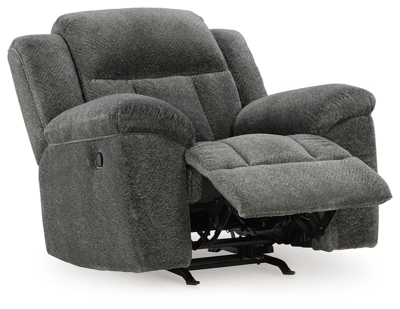 Frohn Graphite Recliner - 3740625