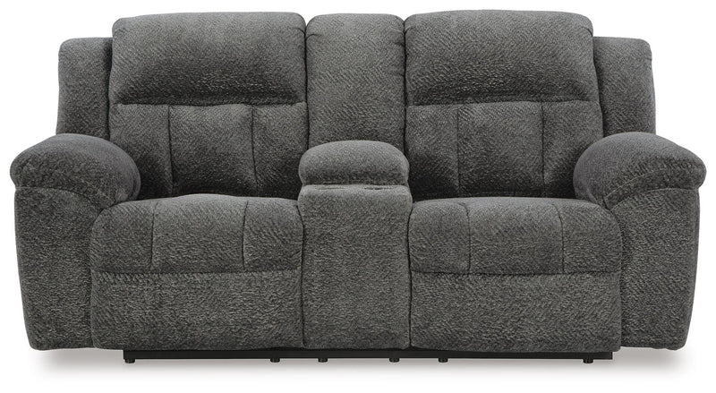 Frohn Graphite Reclining Loveseat and Recliner - 37406U1