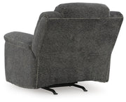 Frohn Graphite Reclining Loveseat with Console and 2 Recliners - 37406U5