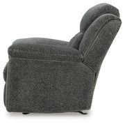 Frohn Graphite Reclining Loveseat with Console and 2 Recliners - 37406U5