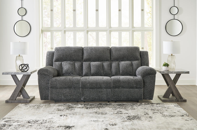 Frohn Graphite Reclining Sofa and Recliner - 37406U2