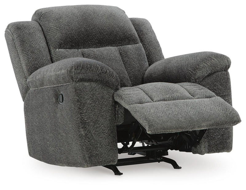 Frohn Graphite Reclining Sofa and Recliner - 37406U2