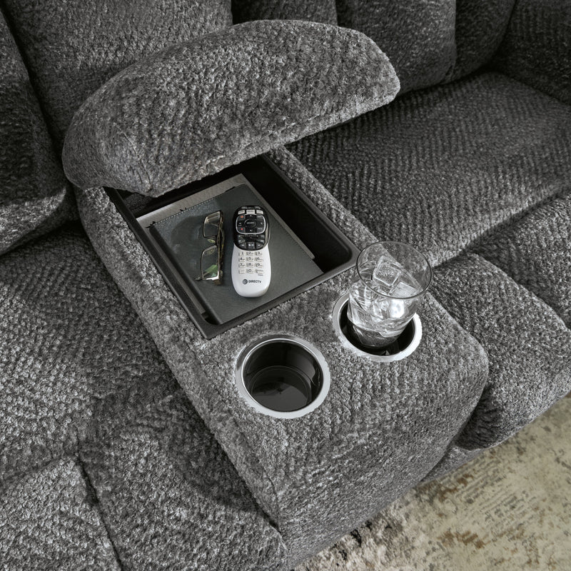 Frohn Sofa and Loveseat in Graphite from Ashley - Luna Furniture