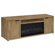 Fuller 60-inch 2-door TV Stand Fireplace Media Console Mango - 722852