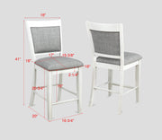 Fulton Chalk Grey Counter Height Set - Gate FurnitureCounter Height Set
