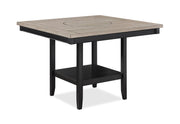 Fulton Charcoal/Light Gray Extendable Counter Height Dining Set - Gate FurnitureCounter Height Set
