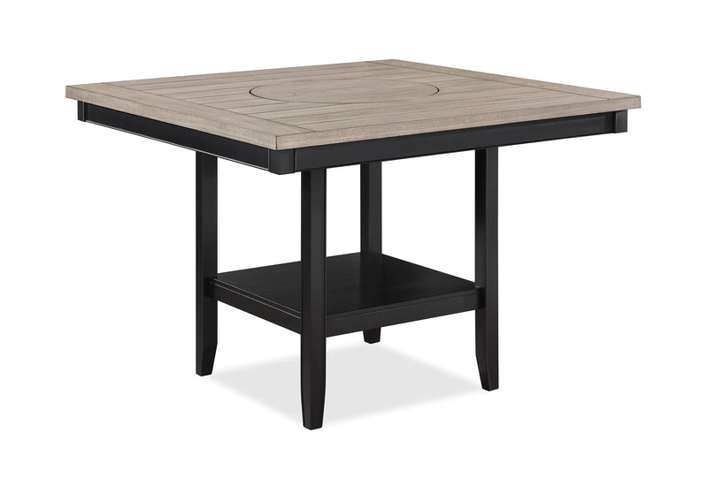 Fulton Charcoal/Light Gray Extendable Counter Height Dining Set - Gate FurnitureCounter Height Set