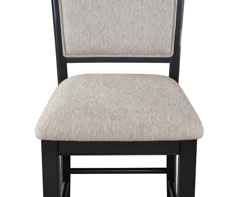 Fulton Charcoal/Light Gray Extendable Counter Height Dining Set - Gate FurnitureCounter Height Set