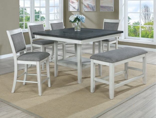 Fulton Counter Ht. Table Chalk Grey - Gate Furniture