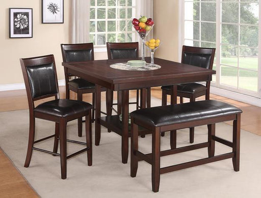 Fulton Dark Brown Counter Height Set - Gate FurnitureCounter Height Set