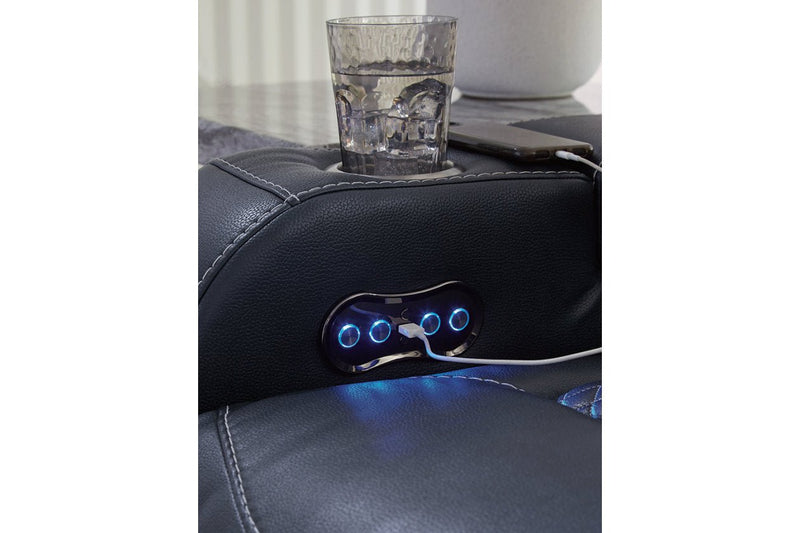 Fyne - Dyme Sapphire Power Reclining Living Room Set - Gate FurniturePower Reclining Living Room Set