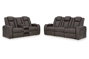 Fyne - Dyme Shadow Power Reclining Living Room Set - Gate FurniturePower Reclining Living Room Set