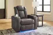 Fyne - Dyme Shadow Power Reclining Sofa, Loveseat and Recliner - Gate FurniturePower Reclining Living Room Set