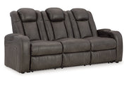 Fyne - Dyme Shadow Power Reclining Sofa, Loveseat and Recliner - Gate FurniturePower Reclining Living Room Set