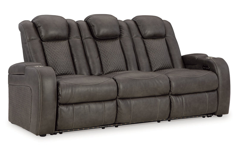 Fyne - Dyme Shadow Power Reclining Sofa, Loveseat and Recliner - Gate FurniturePower Reclining Living Room Set