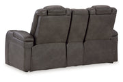 Fyne - Dyme Shadow Power Reclining Sofa, Loveseat and Recliner - Gate FurniturePower Reclining Living Room Set