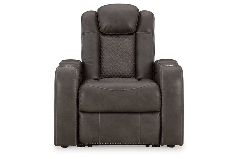 Fyne - Dyme Shadow Power Reclining Sofa, Loveseat and Recliner - Gate FurniturePower Reclining Living Room Set