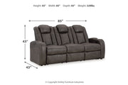 Fyne - Dyme Shadow Power Reclining Sofa, Loveseat and Recliner - Gate FurniturePower Reclining Living Room Set