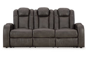 Fyne - Dyme Shadow Power Reclining Sofa, Loveseat and Recliner - Gate FurniturePower Reclining Living Room Set