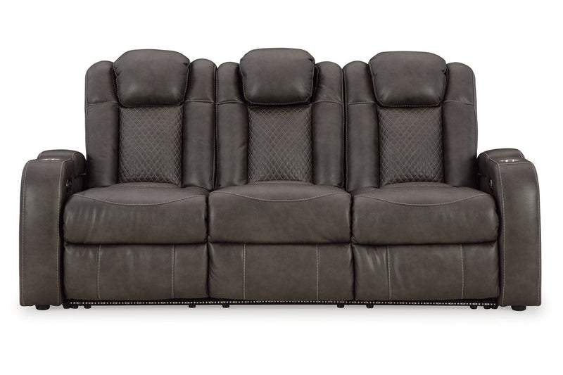 Fyne - Dyme Shadow Power Reclining Sofa, Loveseat and Recliner - Gate FurniturePower Reclining Living Room Set