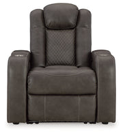 Fyne-Dyme Sofa, Loveseat and Recliner in Shadow - PKG016477