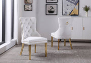 G6087-CREAM-GOLD, Set of 2 - G6087-CREAM-GOLD