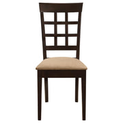 Gabriel 5-piece Extension Leaf Dining Table Set Cappuccino - 100770-S5