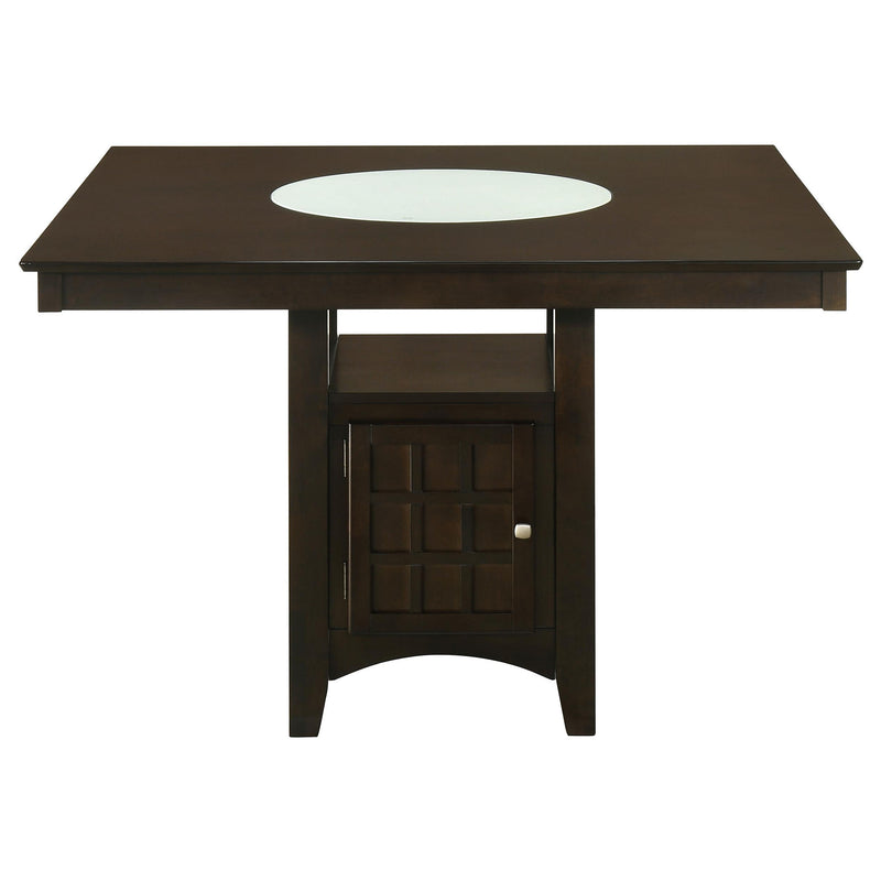 Gabriel 5-piece Square Counter Height Dining Set Cappuccino - 100438-S5