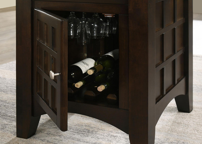 Gabriel 5-piece Square Counter Height Dining Set Cappuccino - 100438-S5