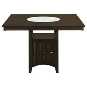 Gabriel 5-piece Square Counter Height Dining Set Cappuccino - 100438-S5A