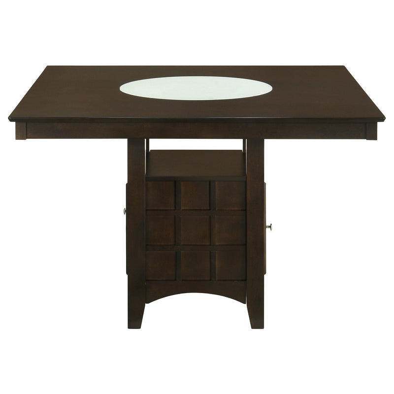 Gabriel 5-piece Square Counter Height Dining Set Cappuccino - 100438-S5A