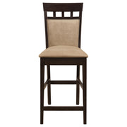 Gabriel 5-piece Square Counter Height Dining Set Cappuccino - 100438-S5A