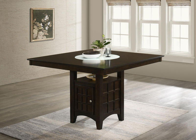 Gabriel 52-inch Counter Height Dining Table Cappuccino - 100438