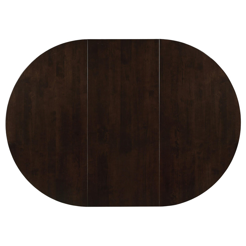 Gabriel 7-piece Extension Leaf Dining Table Set Cappuccino - 100770-S7A