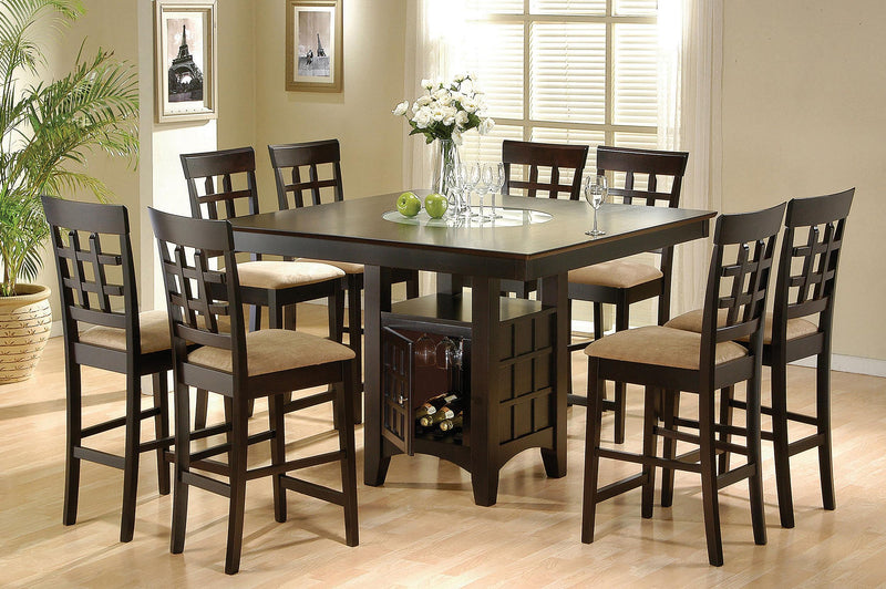 Gabriel 9-piece Square Counter Height Dining Set Cappuccino - 100438-S9