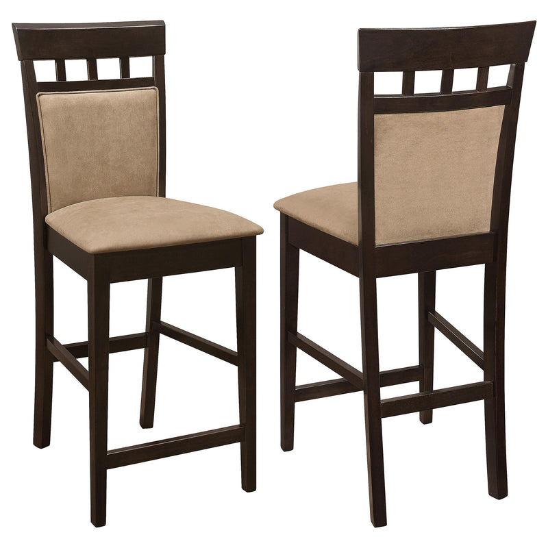 Gabriel Closed Back Counter Chair Cappuccino (Set of 2) - 100219