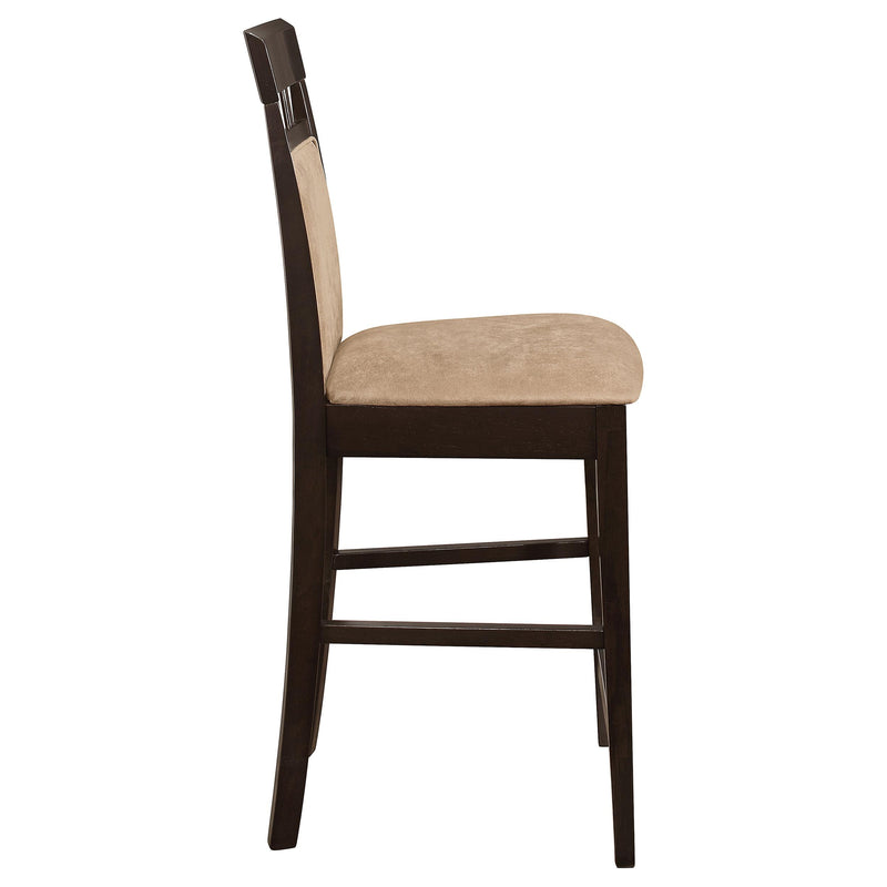 Gabriel Closed Back Counter Chair Cappuccino (Set of 2) - 100219