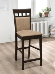 Gabriel Closed Back Counter Chair Cappuccino (Set of 2) - 100219