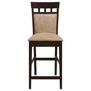 Gabriel Closed Back Counter Chair Cappuccino (Set of 2) - 100219