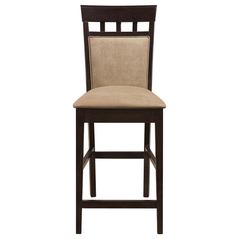 Gabriel Closed Back Counter Chair Cappuccino (Set of 2) - 100219