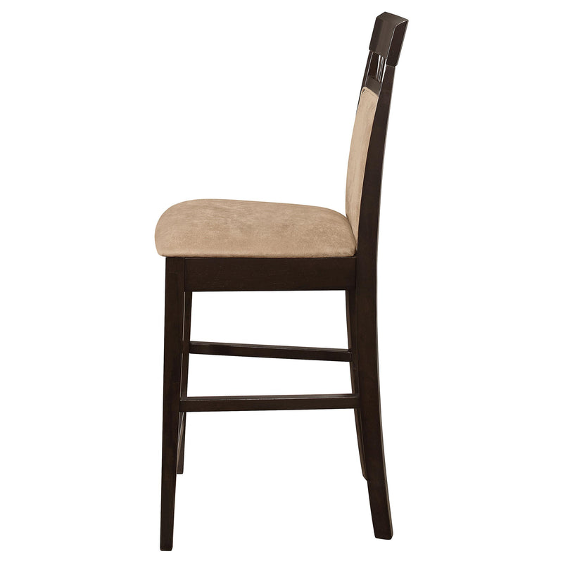 Gabriel Closed Back Counter Chair Cappuccino (Set of 2) - 100219