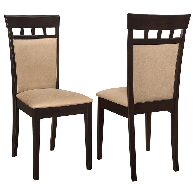 Gabriel Closed Back Dining Side Chair Cappuccino (Set of 2) - 100773